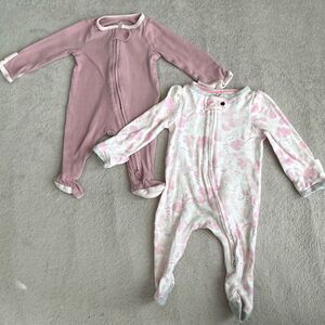 Cloud Island Newborn Long Sleeved Footed Pajamas Bundle
